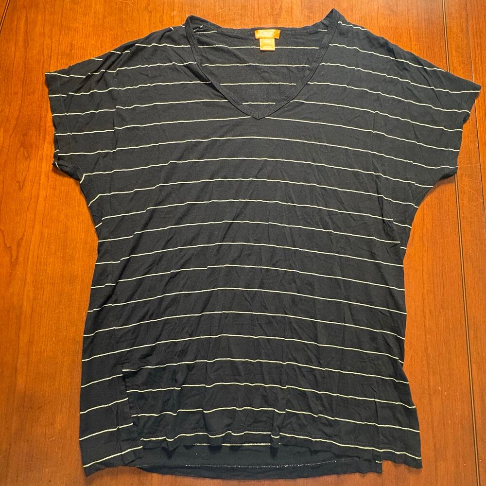 Joe Black and White Striped Top Size XS